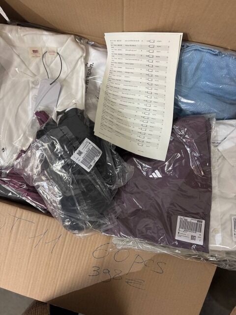 398 € pro Lot (60 Stück) – Markenbekleidung Mix Damen/Herren, A/B/C, Top-Marken, Retourenware