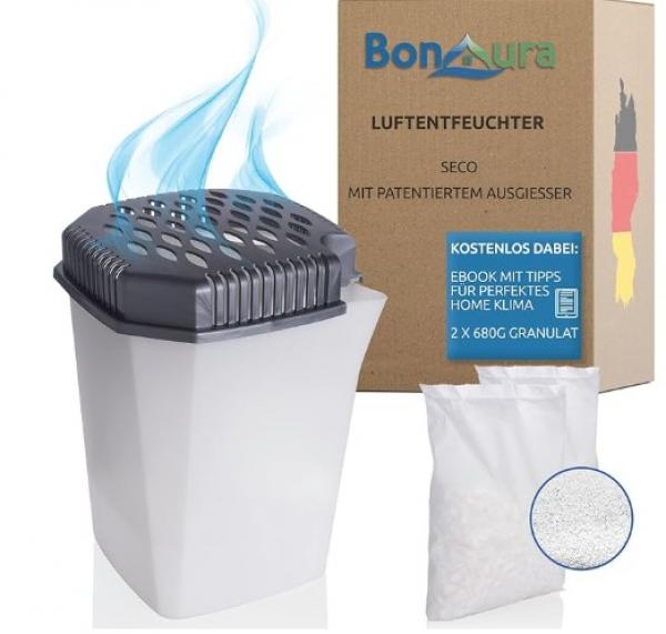 Luftentfeuchter Box mit Ausgießer & 2x 680g Granulat
