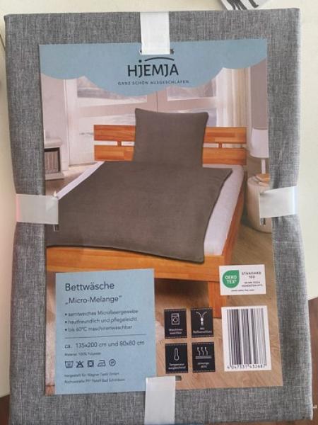 Microfaser Melange-Bettwäsche SET 2-tlg
