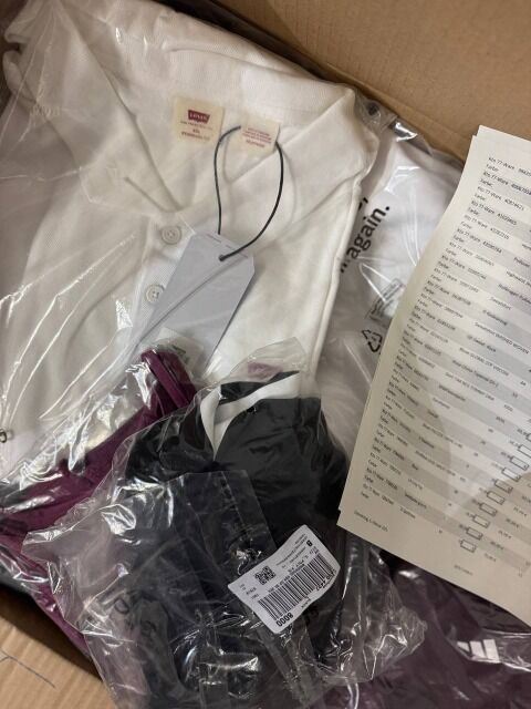 398 € pro Lot (60 Stück) – Markenbekleidung Mix Damen/Herren, A/B/C, Top-Marken, Retourenw