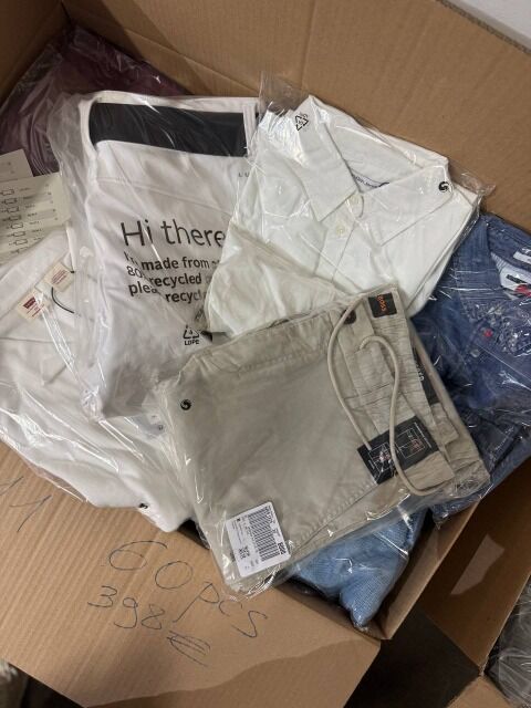 398 € pro Lot (60 Stück) – Markenbekleidung Mix Damen/Herren, A/B/C, Top-Marken, Retourenw