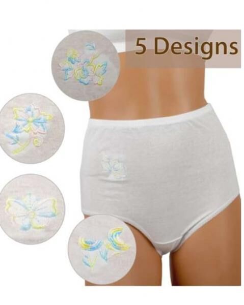 5er PACK Damen Baumwoll Hüftslips in versch. Designs