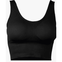 Comfort bra with extra wide underbust band with push-up effect