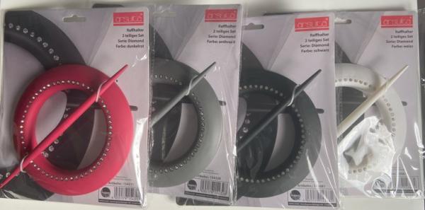 Raffhalter mit Strasssteinen 