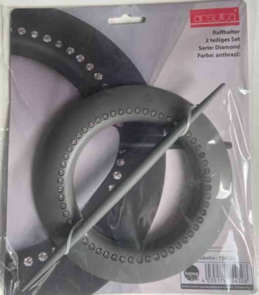 Raffhalter mit Strasssteinen 