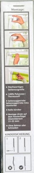 Thermo-/ Verdunklungsrollo 12er Set (3 Größen und 3 Varianten)