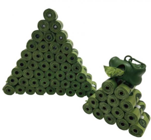 Dog waste bags MEGA XXL - SET with 60 rolls of 15 bags and dispenser