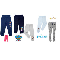 Lizenz Kinder Jungen und Mädchen Jogger Sweatpants Jogginghose Pant Laufhose Motiv Mode Sporthose Hose Kids Restposten Mix