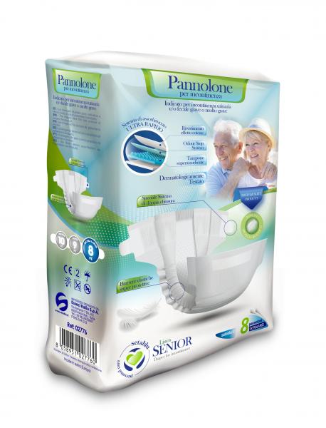 Inkontinenzwindeln für Erwachsene / Senioren M-L-XL 10 / 9 / 8 er Pack