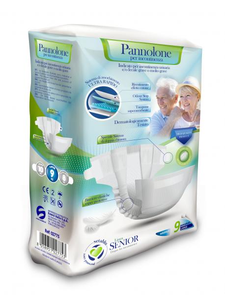 Inkontinenzwindeln für Erwachsene / Senioren M-L-XL 10 / 9 / 8 er Pack