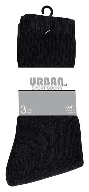 Stark Soul® Herren Frottee Sportsocken in schwarz