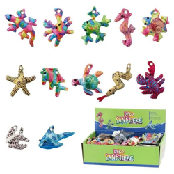 12er Set Sandgefüllte Tierfiguren, Verschiedene Motive, Ø 8cm