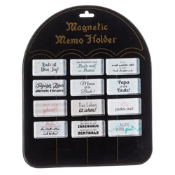 12er-Set Zitat-Magnete, ca. 3x6 cm – Ideal für Magnetwände