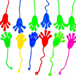 12x Klatschhand Kinder Bunte Glibberhand Mitgebsel - Giveaway - Jungen - Mädchen Kindergeburtstag