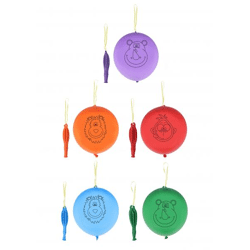 16cm Dschungel-Motiv Punchballons, 4,5g, Verschiedene Farben, 4Er-Pack