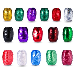 18x Geschenkband Kräuselband Ringelband Set je 20 Meter Rolle - Geschenk Bänder - zum Dekorieren & Verpacken von Geschenken - Weihnachten