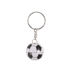 2,5 cm Fußball-Schlüsselanhänger aus Metall | Sportliches Schlüsselanhänger-Accessoire