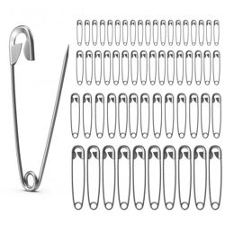 200x Sicherheitsnadeln Safety pins Nadeln Set in div. Größen klein & groß zum Nähen & Schneidern