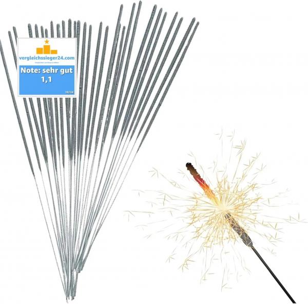 200x Wunderkerzen 17 cm - Sternspritzer Fontäne für Partys & Feuerwerk & Hochzeit & Geburtstag - Silvester Kat. F1 für Jugendlichen & Ki
