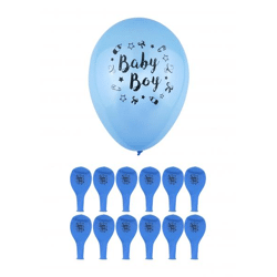 23 cm große blaue Luftballons für Babyparty, Jungen-Geburtstag und Dekoration