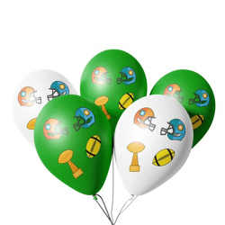 25x Luftballons Ballons Super Bowl Deko Dekoration 2020 Party Set American Football (25x Lutballons)