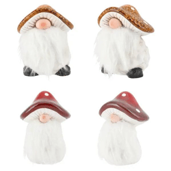 2er Set Mittelgroße Waldwichtel, Naturinspirierte Figuren, 10 cm Höhe