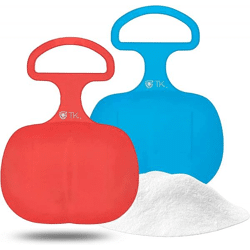2er Set Schlitten Bob blau & rot - für Kinder zum Porutschen & Schlittenfahren (2X)