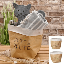 2er Set Wasserfeste Kraftpapiertüten, ca. 38cm - Robust & Umweltfreundlich