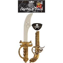 3-teiliges Piraten-Set mit 38 cm Größe – Piraten-Kostümzubehör für Kinder