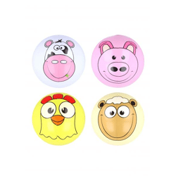 30cm aufblasbarer Strandball mit Bauernhoftier-Gesichtern für Kinder