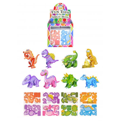 3D-Dinosaurier-Puzzle, 10 cm x 7 cm, 8 verschiedene Motive, Spielzeug für Kinder