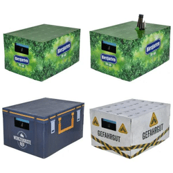 3er Set Bierkasten-Geschenkverpackung, Stabil, Maße 40x30x23 cm - Ideal für Bierliebhaber
