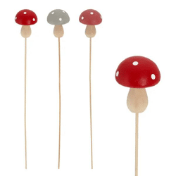 3er Set Pilzleuchten zum Stecken, je ca. 29cm hoch - Gartenbeleuchtung