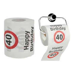 40. Geburtstag Spaß-Toilettenpapier, 24m Rolle, Witziges Geschenk