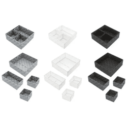 4er Set Dreieckige Aufbewahrungskörbe - Multifunktionale Organizer für Zuhause und Büro