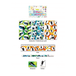 5-teiliges Fußball-Briefpapier-Set, Schreiben für Kinder, Themenpaket