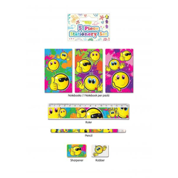 5-teiliges Schreibset Smile - Bunt & Fröhlich, Ideal für Schule und Büro