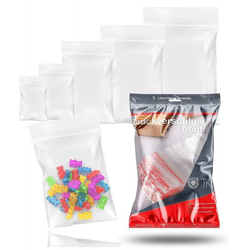 500x Druckverschlussbeutel Zip Set - reißfest & transparent Plastikbeutel Plastiktüten Polybag Zipper Beutel klein & groß (500x)