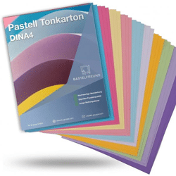 54 Blatt - Papier Pastell Pastellpapier Buntpapier 300 g/m² - A4 Kopierpapier Druckerpapier bunt - 54 Blatt - zum Basteln & gestalten - Ba