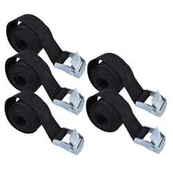 5X Zurrgurt 250 cm Spanngurte Befestigungsriemen - Gurt - Riemen zur Befestigung - Spanngurt - Expander mit Klemmen