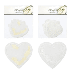 6er Set Herz-Konfetti, jeweils 2 pro Set, ca. 5cm - Ideal für Feiern