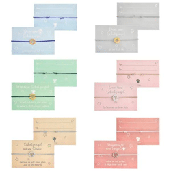 6er Set Schutzengel Armbänder - Symbolische Schmuckstücke für Schutz