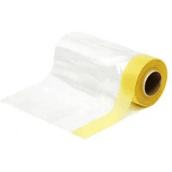 ABDECKFOLIE MIT ABDECKBAND: Hochwertige Abdeckfolie mit integriertem Abdeckband für zuverlässigen Oberflächenschutz