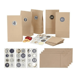 Adventskalender Bastelset DIY, 48-teilig – Perfekt für kreative Weihnachtsvorbereitungen