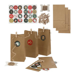 Adventskalender Bastelset DIY, 73-teilig – Perfekt für kreative Weihnachtsvorbereitungen