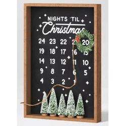 Adventskalender Weihnachts-Countdown, 35cm x 25cm - Festliche Dekoration