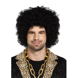 Afro-Perücke Schwarz 120G – Voluminös & Stilvoll für Karneval & Kostümpartys