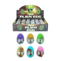 Alien-Ei Mini, 28g, 5,8cm x 4cm, Gold/Silber, 6 verschiedene Farben, Sammlerstück, Spielzeug