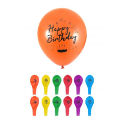 Alles Gute zum Geburtstag Luftballons 23 cm – Partydekoration, 6 verschiedene Farben