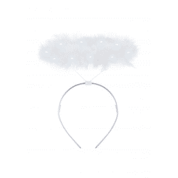 Angel Halo Leuchtring, Weiß - Himmlische Verkleidungszubehör